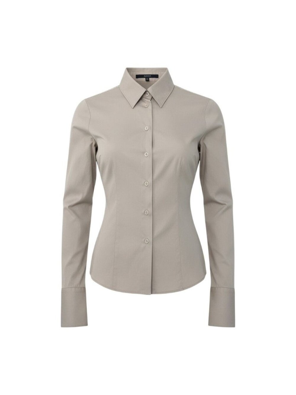 Gucci Tom Ford Era Y2k Long Sleeve Shirt Waist Darts Beige Cotton 40